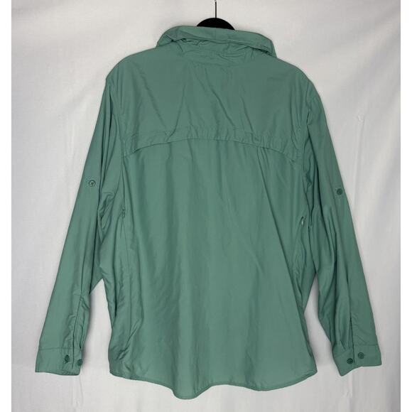 REI Long Sleeve Outdoors Shirt Womens 3X Button Up Vented Fishing Stretchy - Picture 2 of 5